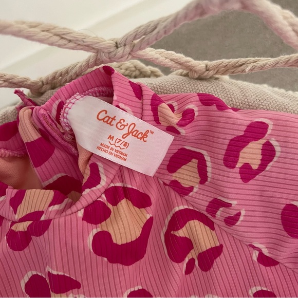 SOLD Girls Cat & Jack Two Piece Swimsuit Bikini long sleeve - Picture 2 of 4